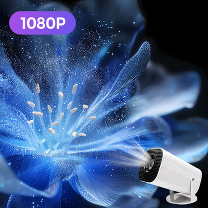 📽️ Projecteur portable 1080p avec Wi-Fi - Full HD et haut-parleurs intégrés 🔊, connexion sans fil 📶, HDMI/USB, pour le home cinéma, les voyages et les enfants 🎬
