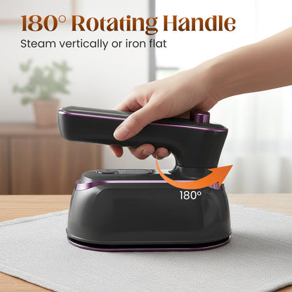📢📢50 % de réduction !! ⏰ Fer à repasser à vapeur pratique avec poignée pivotante à 180° – pour des vêtements sans plis en quelques secondes ! 🌟