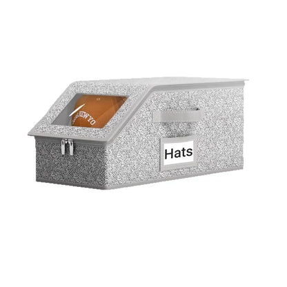 🧢 50% DE RÉDUCTION! 📦 Boîtes Empilables pour Casquettes – Transparentes, Gain de Place & Anti-Poussière ⚾