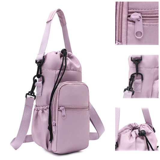 🔥 -50 % aujourd'hui ! 💧 Sac à bouteille d'eau avec poche pour téléphone portable – Idéal pour les activités de plein air et le quotidien