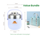 🥤 60% DE RÉDUCTION ! 🍱 Bocal Alimentaire Isotherme 1,5L en Acier Inoxydable – Garde Chaud/Froid 12h, Sans BPA & Couvercle-Bol Pratique 🍵