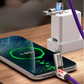 🔥 ACHETEZ 1, OBTENEZ 1 GRATUIT! 🔌 Câble LED Lumineux 4-en-1 240W – Silicone & alliage zinc, charge rapide & miroir – Idéal pour voiture & tous vos appareils 📱
