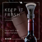 🍷🧪 Bouchon verseur 2-en-1 pour vin – Silicone + acrylique, pompe à vide et obturateur, préserve fraîcheur et arôme jusqu’à 10 jours, compatible avec toutes les bouteilles, le gardien de vos grands crus entamés 🛡️💨