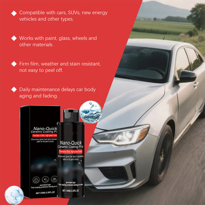 🚗 Spray Lustrant Haute Brillance – Nano-Céramique – Hydrophobe & Protection Durable for Voitures
