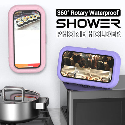 Support pour téléphone portable étanche et pivotant à 360° pour la douche