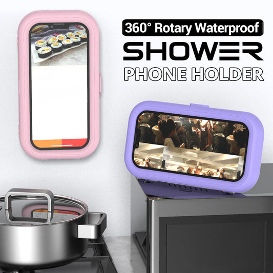Support pour téléphone portable étanche et pivotant à 360° pour la douche