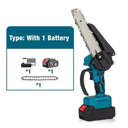 🌳 50% DE RÉDUCTION ! 🔋 Tronçonneuse portable sans fil 6 pouces, deux batteries incluses, outil de coupe pour bricolage