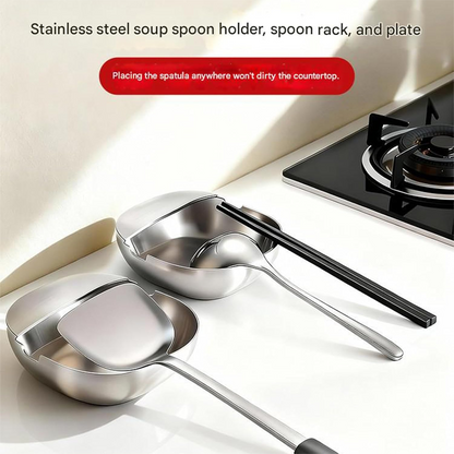 💎 50 % DE RÉDUCTION ! 💎 Repose-cuillère en acier inoxydable – Antirouille, anti-gouttes et peu encombrant : un indispensable de la cuisine 🥄✨