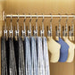 👔🧺 Cintres Séchoir Multifonction avec Pinces – Puissantes, Revêtement Caoutchouc Antidérapant & Acier Inoxydable Durable (Idéal Machine à Laver & Rangement)