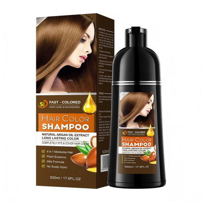 50 % de réduction pour une durée limitée ! Shampoing colorant doux 4-en-1 pour une couleur durable