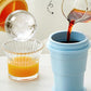 ⏰Offre à durée limitée avec 50 % de réduction🥤Verre en silicone pliable 2 en 1 pour glaçons 🧊 | Permet de fabriquer des glaçons extra-larges pour le café glacé et les cocktails ☕🍹 | Verre anti-fuites avec paille (sans BPA) ✅