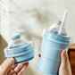 ⏰Offre à durée limitée avec 50 % de réduction🥤Verre en silicone pliable 2 en 1 pour glaçons 🧊 | Permet de fabriquer des glaçons extra-larges pour le café glacé et les cocktails ☕🍹 | Verre anti-fuites avec paille (sans BPA) ✅