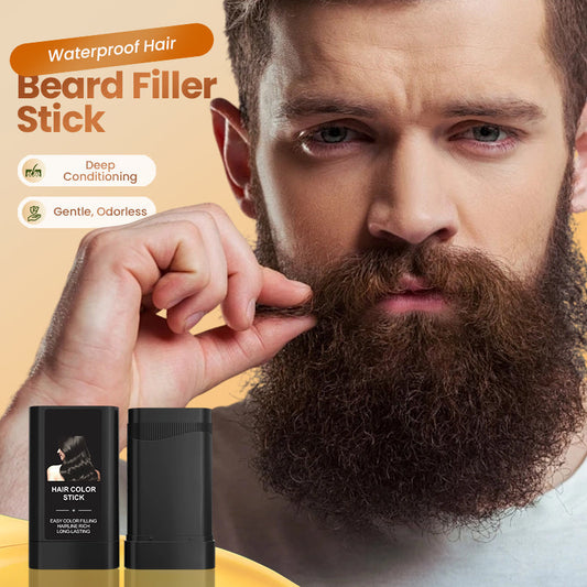 🧔‍♂️ Stick couvrant et résistant à l'eau pour les cheveux et la barbe – Cachez vos cheveux blancs, effet naturel immédiat ! ✨