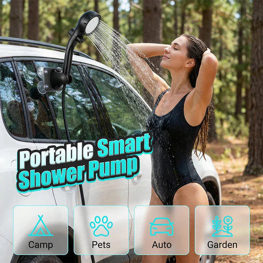 Livraison gratuite ! Pompe de douche portable intelligente pour les voyages et un usage domestique