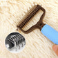 📢📢50 % DE RÉDUCTION !! ⏰Brosse de toilettage double face pour animaux