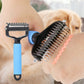 📢📢50 % DE RÉDUCTION !! ⏰Brosse de toilettage double face pour animaux