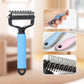 📢📢50 % DE RÉDUCTION !! ⏰Brosse de toilettage double face pour animaux