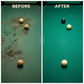 Mousse nettoyante à séchage rapide pour tapis de billard