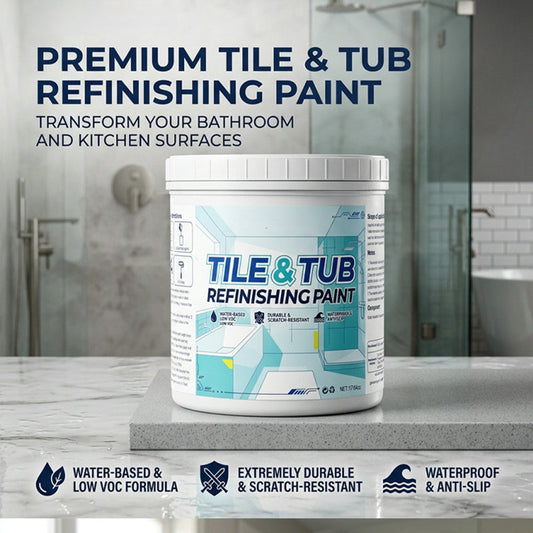 50% DE RÉDUCTION! Kit de peinture de rénovation de qualité supérieure pour carrelage et baignoire
