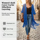 🌸🦋🌼 OFFRE LIMITÉE 50% DE RÉDUCTION! Poncho/Pareo Bohème en Maille Ajourée pour Femme – Ouverture Devant avec Pompons et Franges, Tissu Léger, Idéal pour les Jours Ensoleillés, les Vacances et le Quotidien Chic ✨🎶