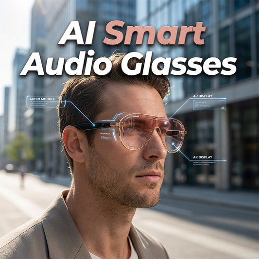 🔥 Stock limité – 75 % DE RÉDUCTION 🔥Lunettes audio Bluetooth 5.4 intelligentes – Lunettes musicales sans fil à oreille ouverte avec protection UV et appels mains libres
