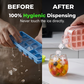 ❄️Bouteille d'eau 2-en-1 avec moule à glaçons intégré, silicone de qualité alimentaire, sans BPA. Fabriquez des glaçons et stockez de l'eau dans une seule bouteille – Idéale pour la salle de sport, le bureau et les voyages ! 🏋️‍♂️💼✈️