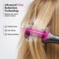 🛡️💇‍♀️ Brosse coiffante sans chaleur excessive – Panneaux flottants anti-brûlure, ions négatifs, domptez les frisottis et apportez une brillance satinée à vos pointes sans risque de fourches 🔥🚫