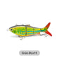 Leurre de pêche robotisé multi-articulé avec LED