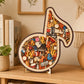 📢📢50% DE RÉDUCTION !! ⏰Puzzle en Bois en Forme de Note de Musique🎶🧩