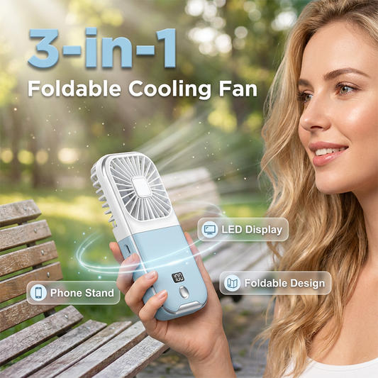 Ventilateur de cou pliable 3-en-1
