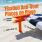 Pinces de fixation multi-usages pour serviette de plage