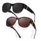 🏖️ Soldes d'été ☀️Grandes lunettes de soleil à porter par-dessus des lunettes de vue pour femmes💐