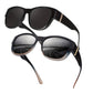 🏖️ Soldes d'été ☀️Grandes lunettes de soleil à porter par-dessus des lunettes de vue pour femmes💐