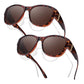 🏖️ Soldes d'été ☀️Grandes lunettes de soleil à porter par-dessus des lunettes de vue pour femmes💐
