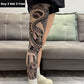 Manchons de bras rafraîchissants avec tatouage réaliste