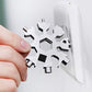 🔧❄️ Chiave multifunzione a forma di fiocco di neve con giroscopio da dito 🌀✨