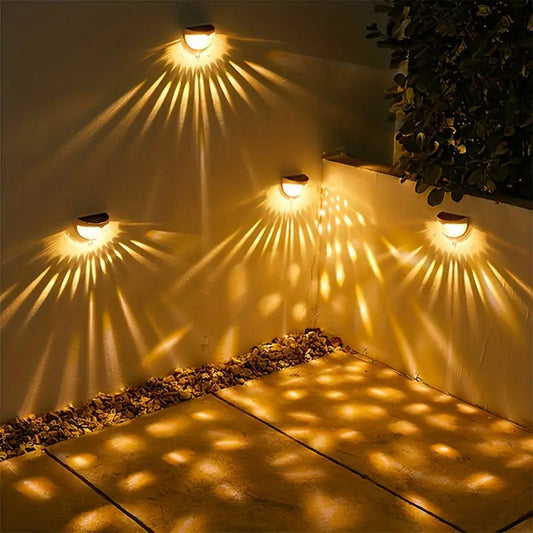 Luci solari decorative e impermeabili per recinzioni da esterno