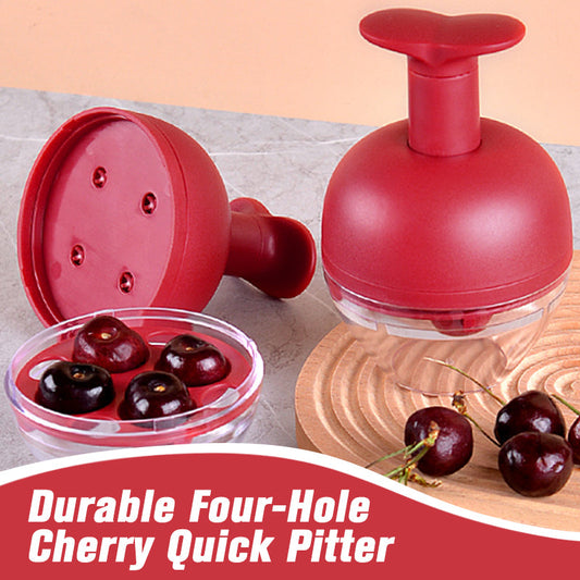 50 % de réduction pour une durée limitée ! Dénoyauteur rapide pour cerises à quatre trous durable