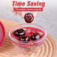 50 % de réduction pour une durée limitée ! Dénoyauteur rapide pour cerises à quatre trous durable