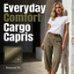 🔥👖 PROMO FLASH 50% ! Pantalons Cargo Capri Décontractés – Coupe Ample, Poches Multiples, Tissu Respirant, 6 Tailles, Idéaux Été & Quotidien 🌿