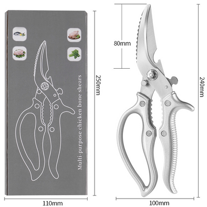 🔪 ACHETEZ 2, OBTENEZ 1 GRATUIT! ✂️ Ciseaux de Cuisine Multifonctions Robustes – Acier Inoxydable, Poignée Ergonomique & Parfaits Pour Volaille, Herbes & Légumes 🍗