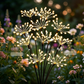 Lampes solaires à piquer pour jardin, effet feu d'artifice