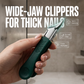 Coupe-ongles à mâchoires larges pour ongles épais