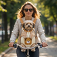 🐾 Sac à dos de transport respirant pour animaux de compagnie – Empiècements en filet et bretelles rembourrées – Aéré, idéal pour les petits chiens ou les chats – Confortable pour les voyages ou les promenades quotidiennes 🐶✨