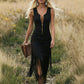 🤠 PROMO LIMITÉE 50% DE RÉDUCTION ! ✨ Robe Slim Western à Franges – Sans Manches, Fermeture Éclair, Style Cowgirl 🌵