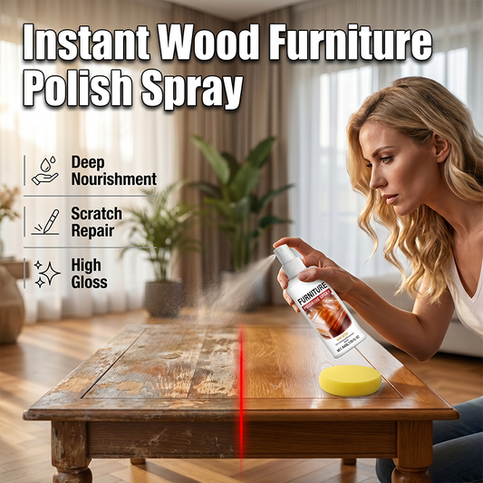 🥳OFFRE À NE PAS MANQUER DE 2026🥳💞PLUS DE 50 000 UNITÉS VENDUES !💎🖼️50 % DE RÉDUCTION ! Spray pour polir les meubles – Redonne instantanément de l'éclat au bois, nourrit et protège. Éponge douce incluse. Redonne vie à vos meubles anciens ! 💫🛋️