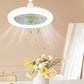 Ventilateur de plafond avec fonction d'aromathérapie et télécommande.