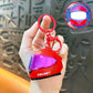 Porte-clés mini casque de moto fantaisie