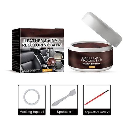 🏆 Deux achetés, un offert ✨ Pâte de réparation pour cuir – Comble les rayures et les marques, redonne de la texture. Disponible en plusieurs couleurs. Sauvez votre canapé préféré ! 💺🛡️