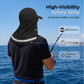 🧢 Chapéu com proteção solar e refletor para o pescoço – Proteção UV e alta visibilidade! ✨ Tecido refrescante e respirável – Perfeito para pesca, caminhadas e jardinagem. 🌞 Com aba prolongada para a nuca – Compre 2  e ganhe 50% de desconto extra! 🏞️